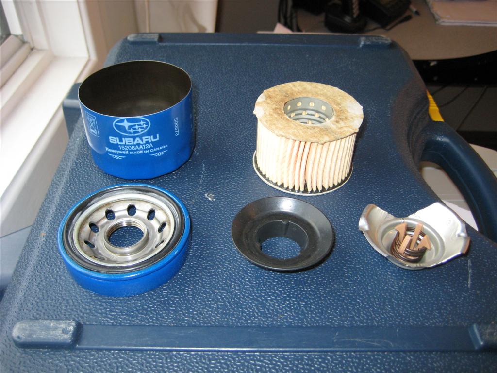 5 different Subaru filter options cut open pics Bob Is The Oil Guy